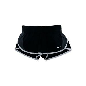 Nike Dri-Fit Black With Light Gray Trim Running Shorts